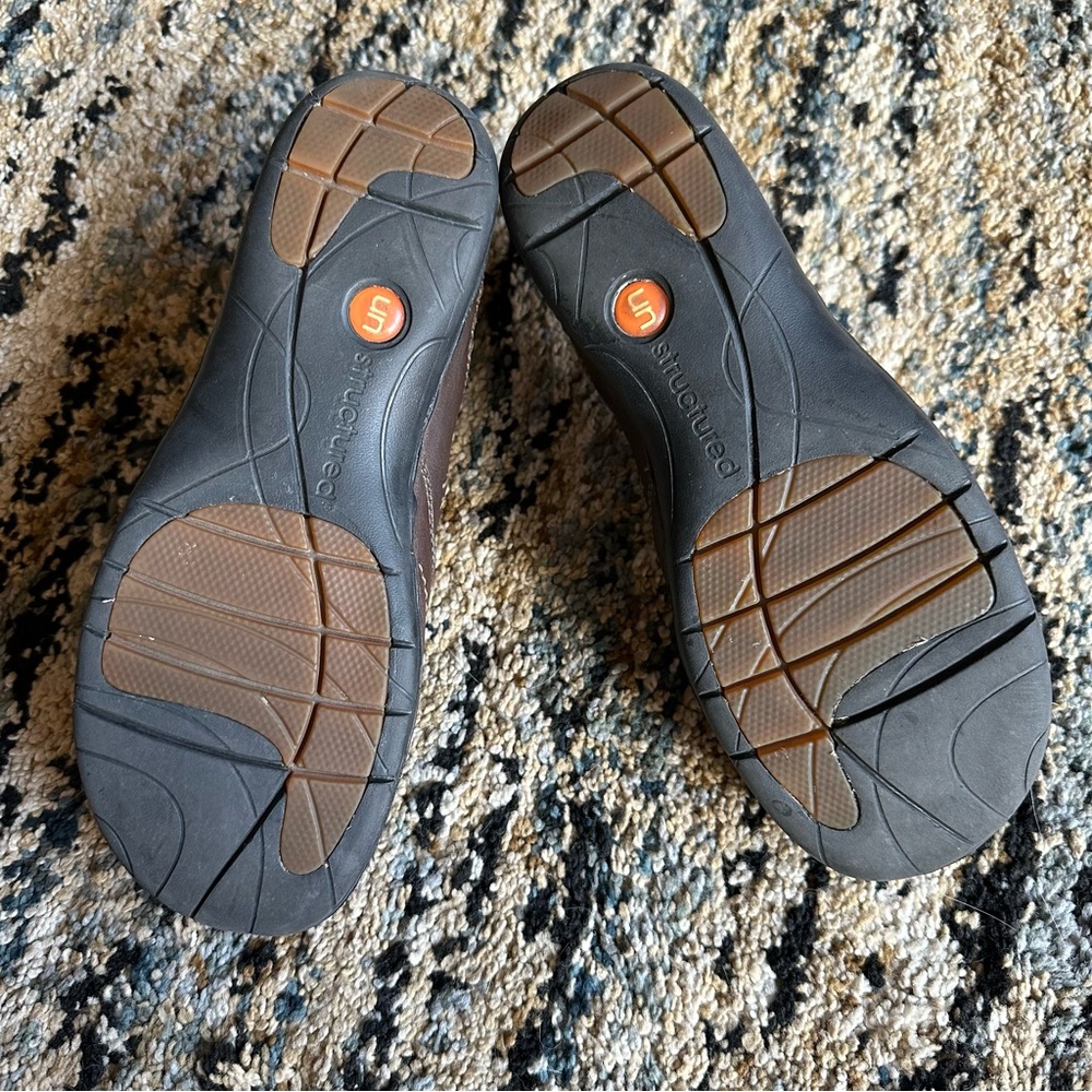 Clarks Unstructured Un Loop Brown Loafers - image 8